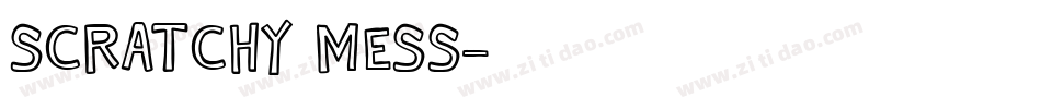 Scratchy Mess字体转换
